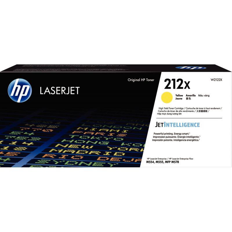 Image de  HP 212X toner jaune grande capacité authentique (W2122X) 