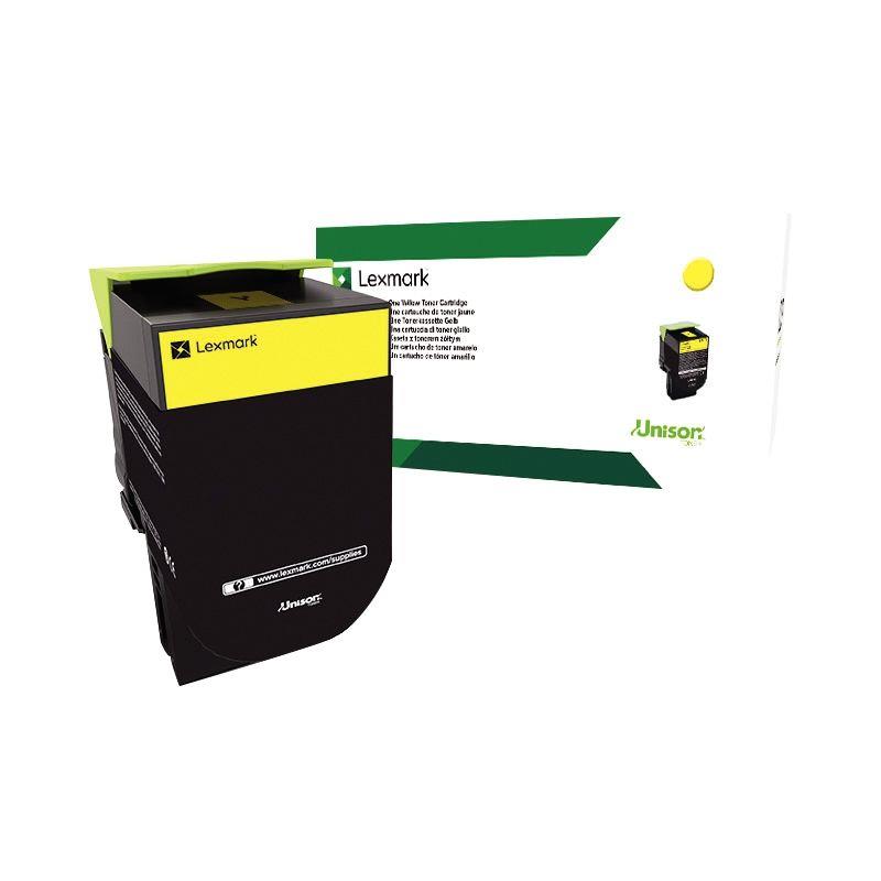 Ref. 09562, Lexmark C242XY0 cartouche laser jaune  authentique, marque LEXMARK