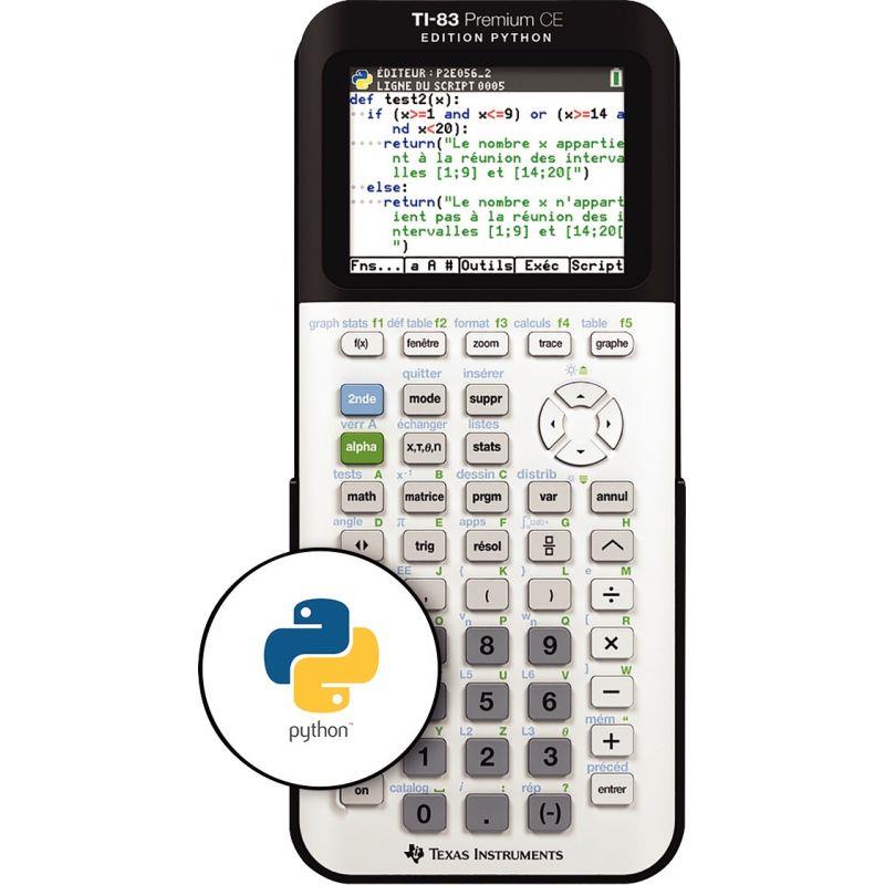 Ref. 13898, Lot de 10 machine à calculer graphique TI83 Python, marque TEXAS INSTRUMENTS