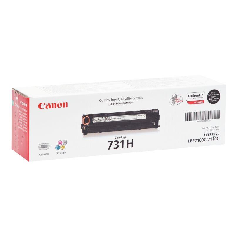 Ref. 23190, Canon 731H cartouche laser noir haute capacité authentique, Noir, marque CANON