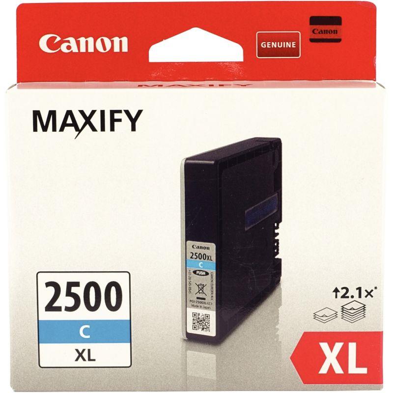 Image de  Canon 2500XL cartouche jet d''encre cyan haute capacité authentique (PGI2500 XL) 
