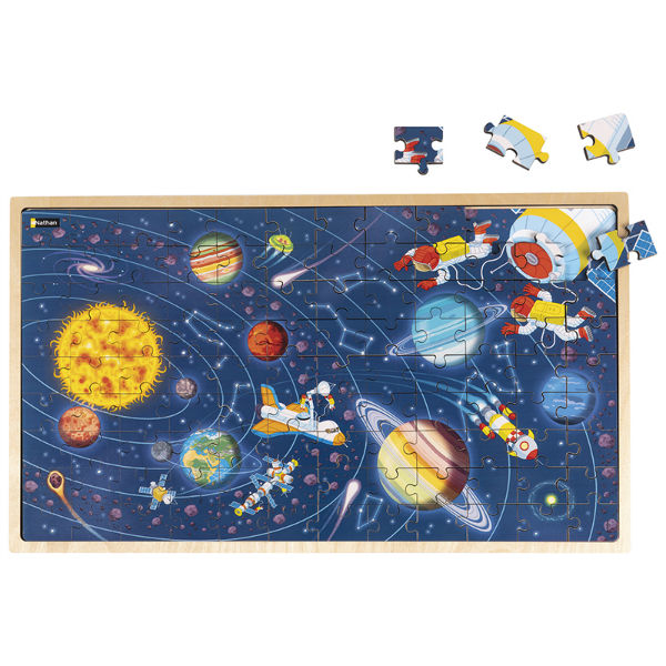 Ref. 3133099114598, Puzzle géant - l'espace, marque NATHAN
