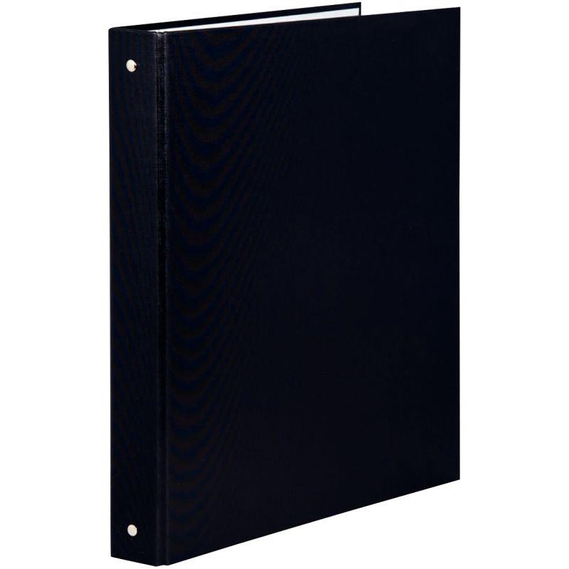 Ref. 39784, Classeur 4 anneaux en carton plastifié, format A4, dos 4 cm, noir, marque EXACOMPTA