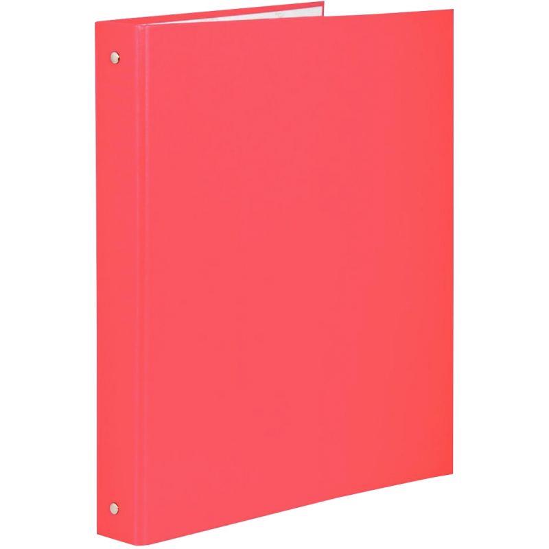 Image de  Classeur 4 anneaux en carton plastifié, format A4, dos 4 cm, rouge 