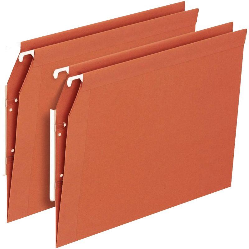Ref. 42052, Paquet de 25 dossiers suspendus en kraft recyclé 230g pour armoire, dos V, marque HAMELIN