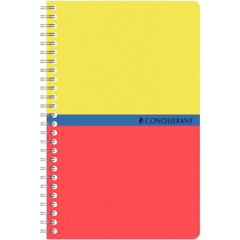 Image de  Carnet à reliure intégrale 100 pages CONQUERANT, format 9x14 cm, quadrillé 5x5, papier 70g 