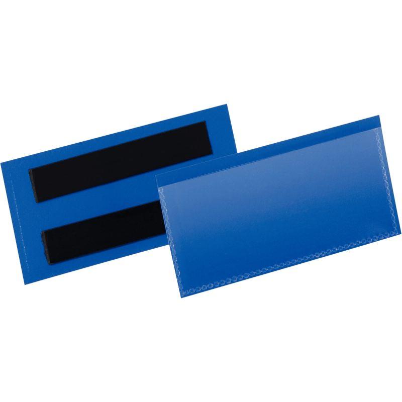 Ref. 48773, Boite de 50 porte étiquettes magnétiques 100x38mm bleu foncé, marque DURABLE