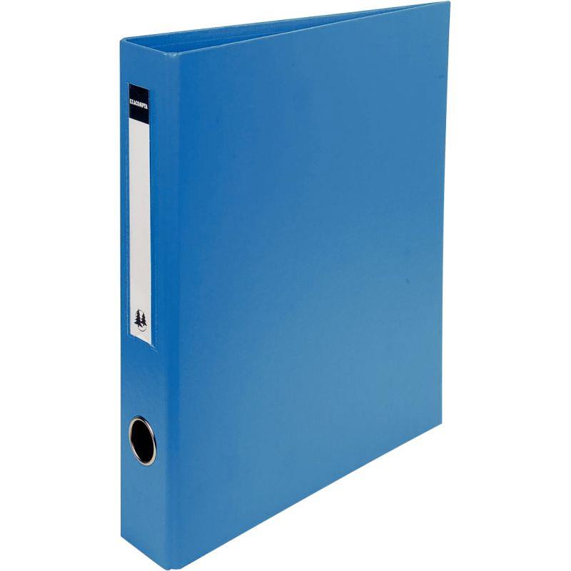 Ref. 48913, Classeur rigide rembordé PVC, 4 anneaux en D, format A4+, dos 7 cm, bleu, marque EXACOMPTA