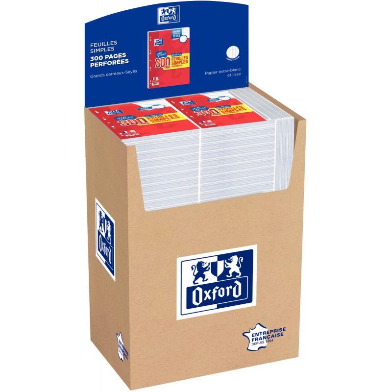 Ref. 55263, Présentoir 1/4 box OXFORD + 114 paquets de feuillets mobiles 55261, marque HAMELIN