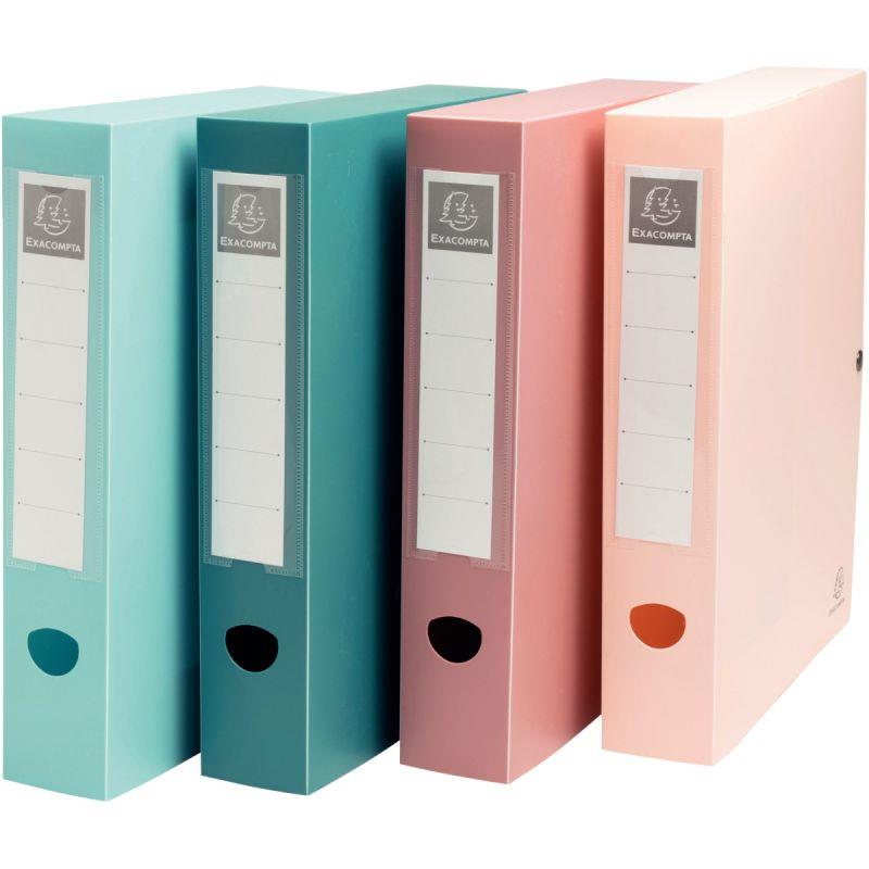 Image de  Boîte de classement SKANDI en polypropylène recyclé, dos 6 cm, coloris assortis 