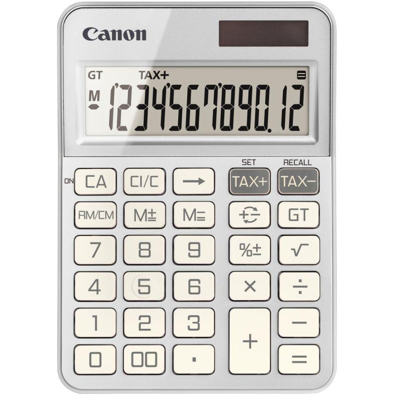 Image de  Machine a calculer pour bureau 12 chiffres Canon KS-125KB Argent 