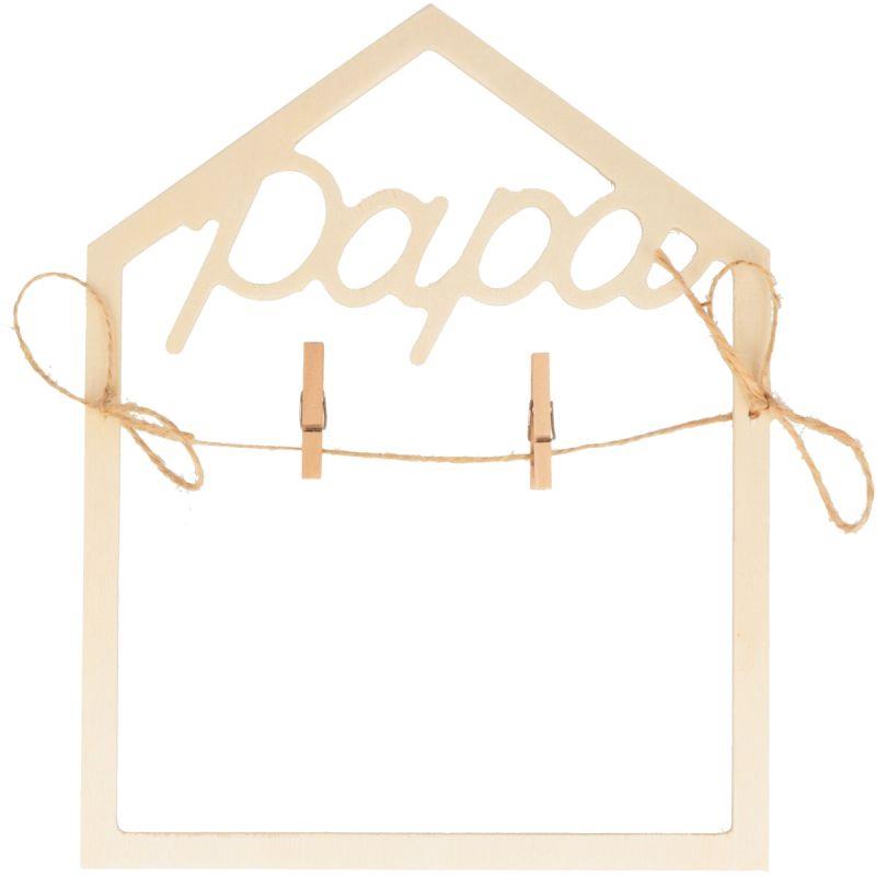 Image de  Cadre en bois 2D, Papa 