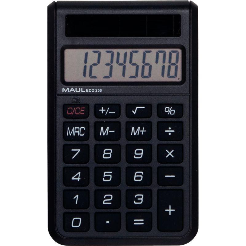 Ref. 55514, Machine a calculer de poche 8 chiffres Maul Eco 250, marque MAUL