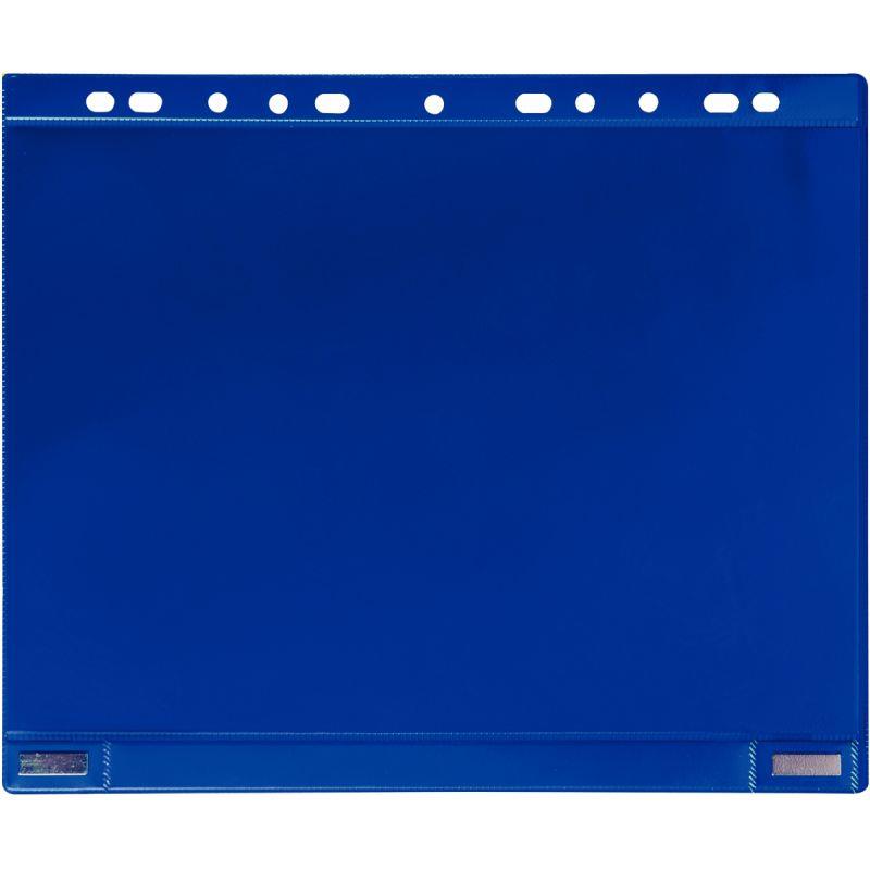 Ref. 55549, Lot de 5 pochettes perforées aimantées format A4 bleu, marque TARIFOLD