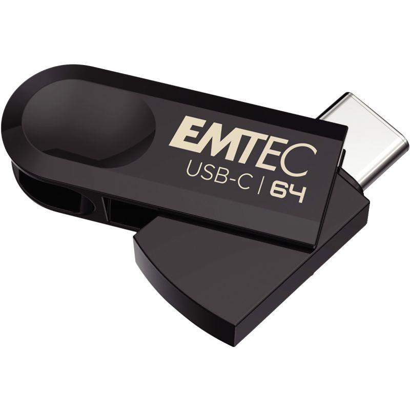 Ref. 55573, Clé USB Type-C 3.2 Emtec 64 Go, marque EMTEC