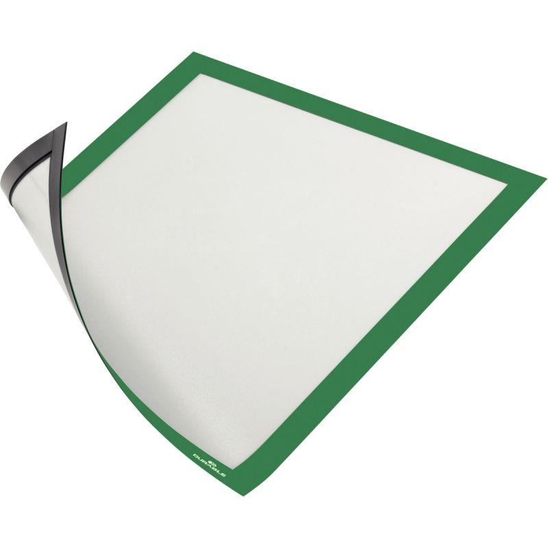 Ref. 55613, Sachet de 5 cadres d''affichage A4 magnétique vert, marque DURABLE