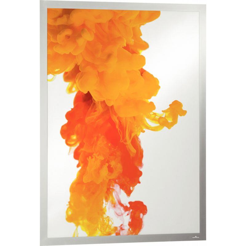 Ref. 55619, Cadre d''affichage Duraframe Poster adhésif A1 argent, marque DURABLE