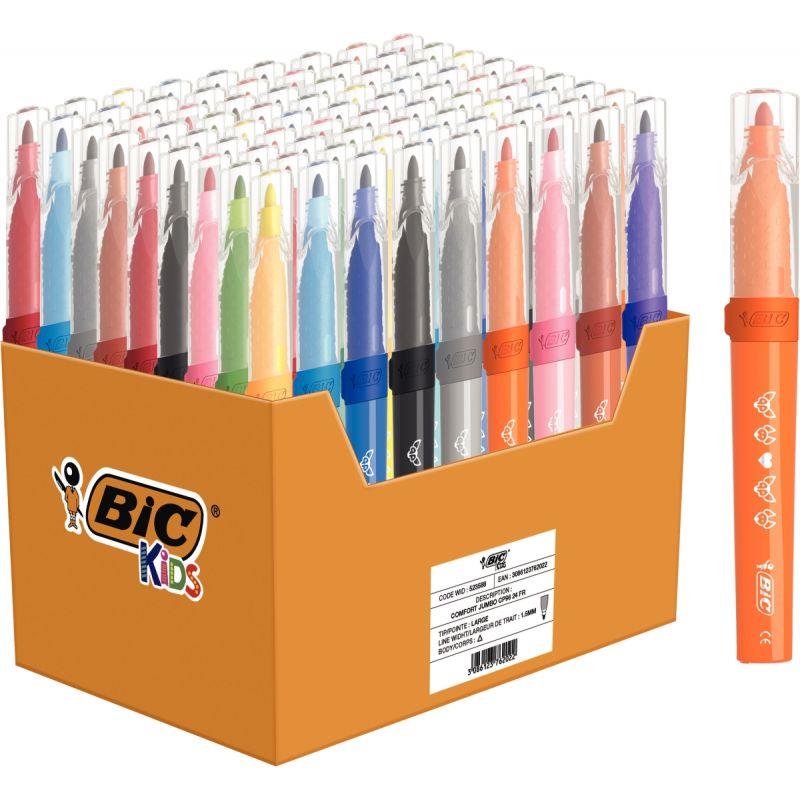 Ref. 55655, Classpack de 96 feutres Confort Jumbo, marque BIC
