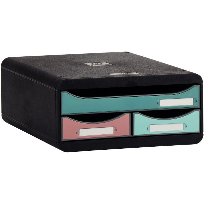 Ref. 55707, Module 3 tiroirs Small Box Skandi, marque EXACOMPTA