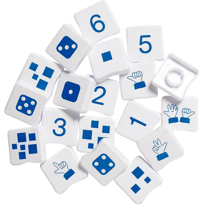 Image de  Pions-numération de 1 à 6 