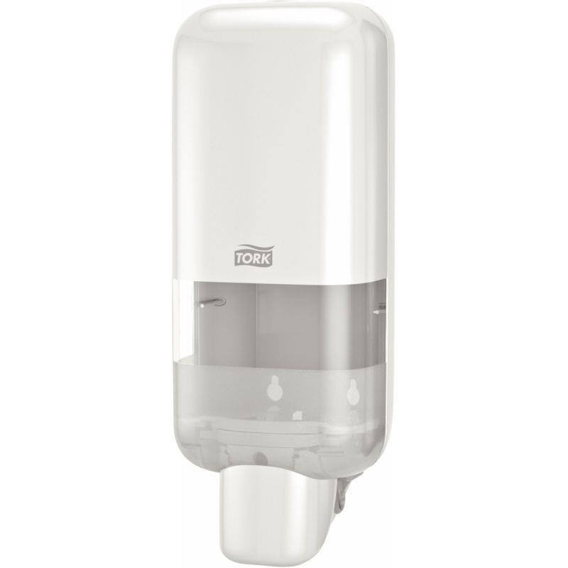 Ref. 55821, Distributeur de savon S4 blanc, marque TORK