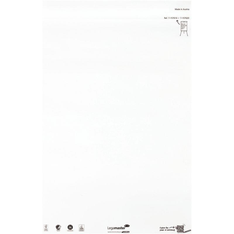Ref. 55903, Carton de 5 recharges uni pour chevalet de conférence Sketch Eco, marque LEGAMASTER