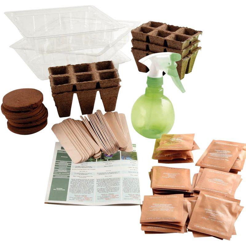Ref. 55984, Coffret matériel et graines développement durable, marque N.C
