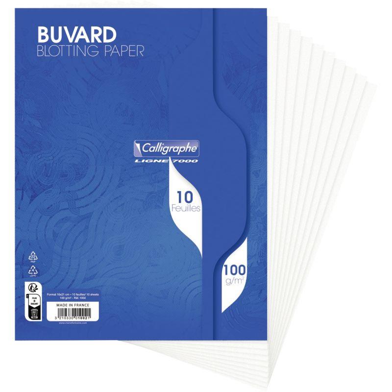 Image de  Paquet de 10 buvards, format 16x21 cm, 100g 
