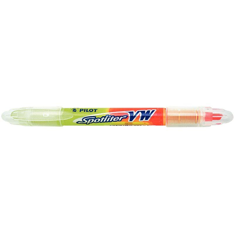 Ref. 56070, Surligneur Spotliter bi-pointe jaune et orange, marque PILOT
