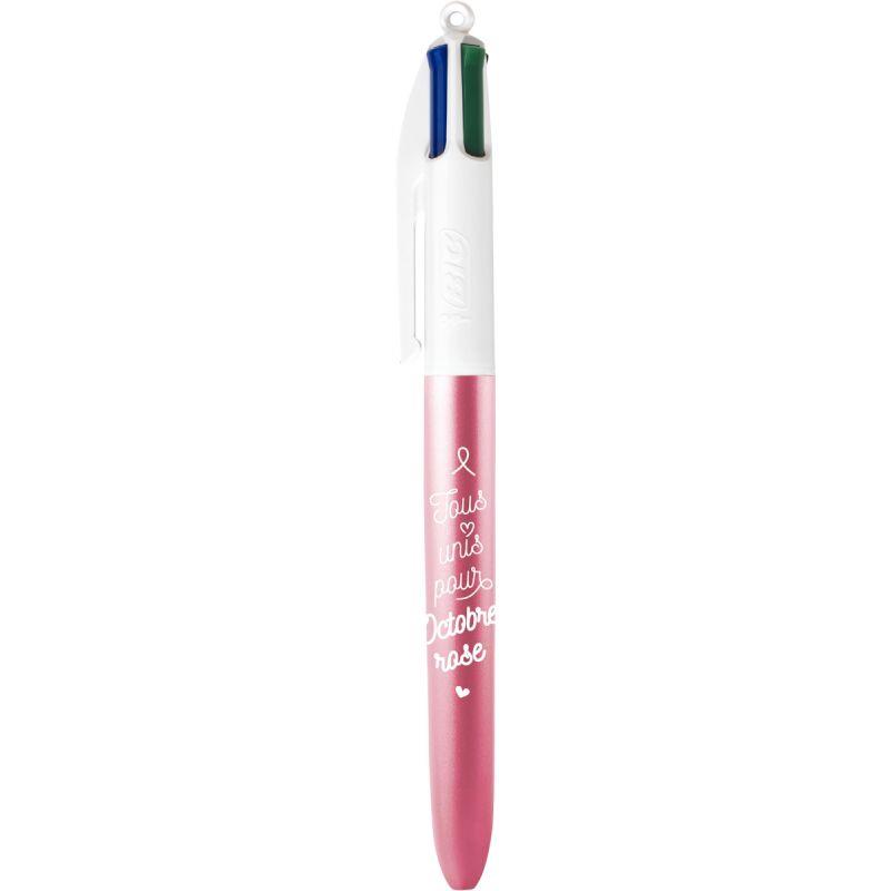 Ref. 56189, Stylo bille 4 couleurs Rose femme, marque BIC