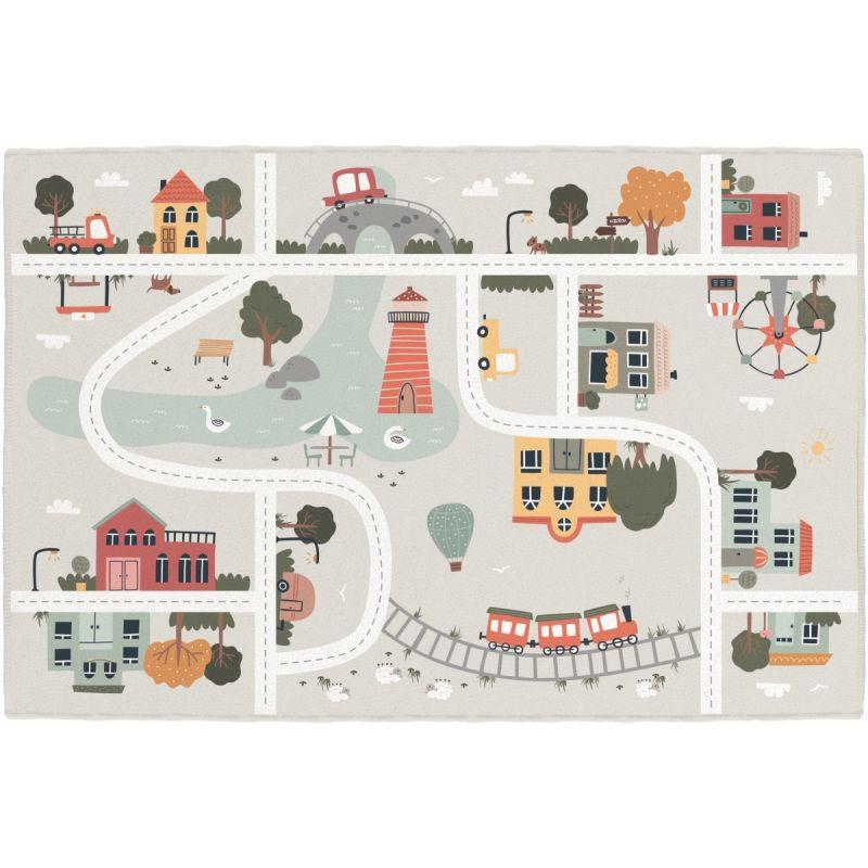 Image de  Tapis 150x100cm petite ville 