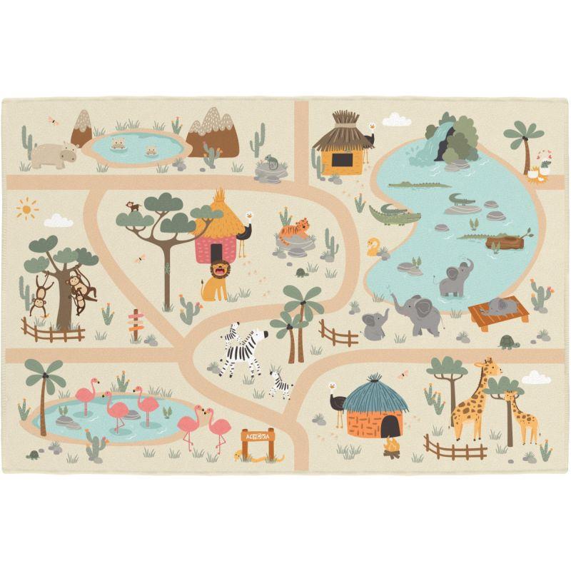 Image de  Tapis 150x100cm petite savane 