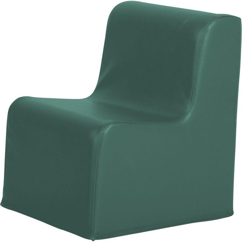 Image de  Chauffeuse simple en PVC 35x40x45 bleu 