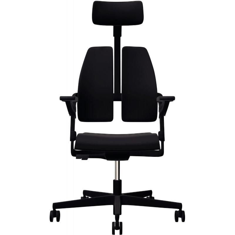 Ref. 56269, Fauteuil Xilium Duo Back noir, marque N.C