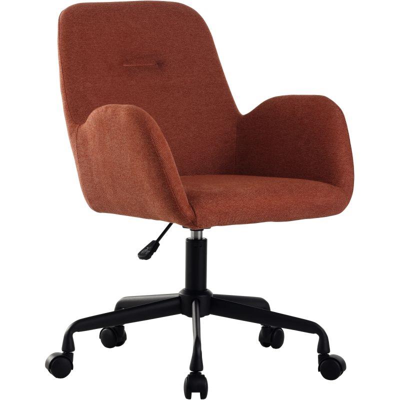 Ref. 56312, Fauteuil Shineo à roulettes terracotta, marque N.C