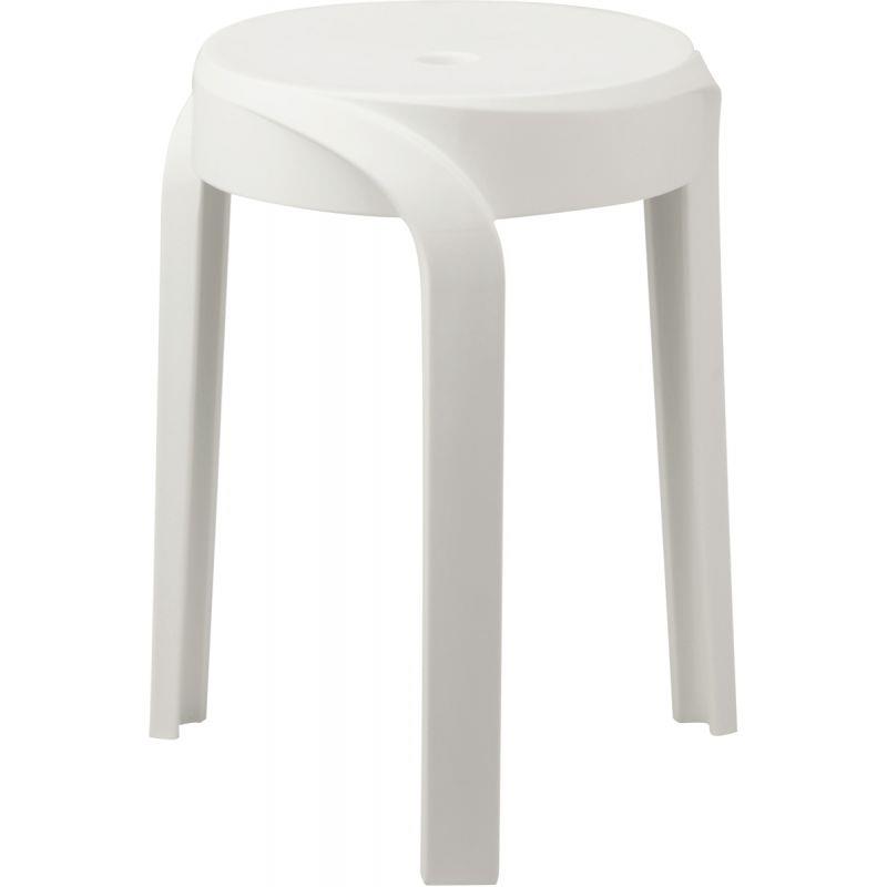 Ref. 56313, Tabouret Twist blanc, marque N.C