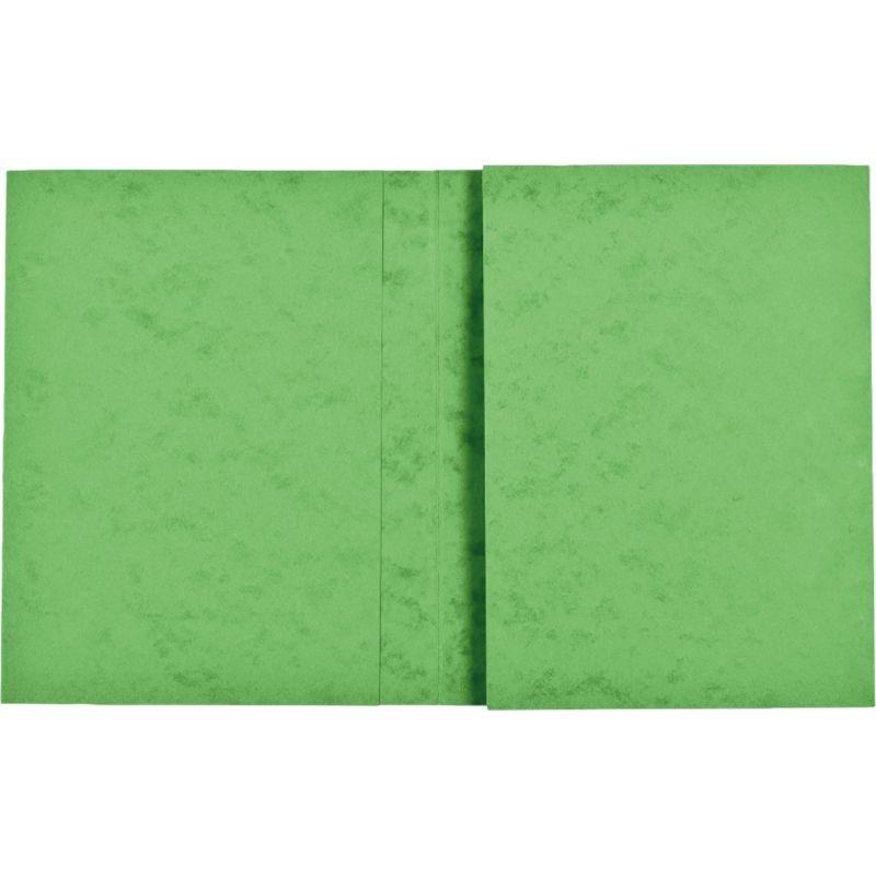 Ref. 56339, Lot de 10 protège-cahiers grands rabats en carte lustrée, pour format 24x32 cm, vert, marque EXACOMPTA