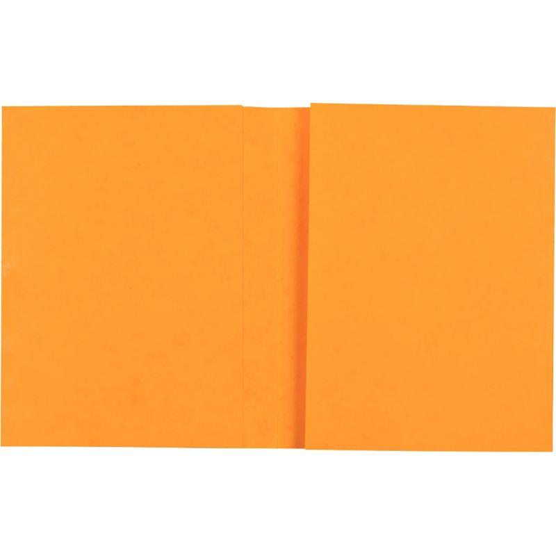 Ref. 56341, Lot de 10 protège-cahiers grands rabats en carte lustrée, pour format 24x32 cm, jaune, marque EXACOMPTA