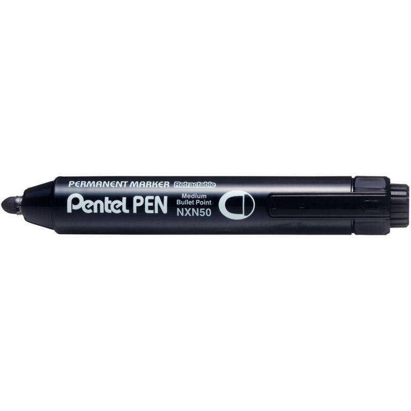 Ref. 56342, MARQUEUR PERMANENT RETRACTABLE NXN50 NOIR, marque PENTEL