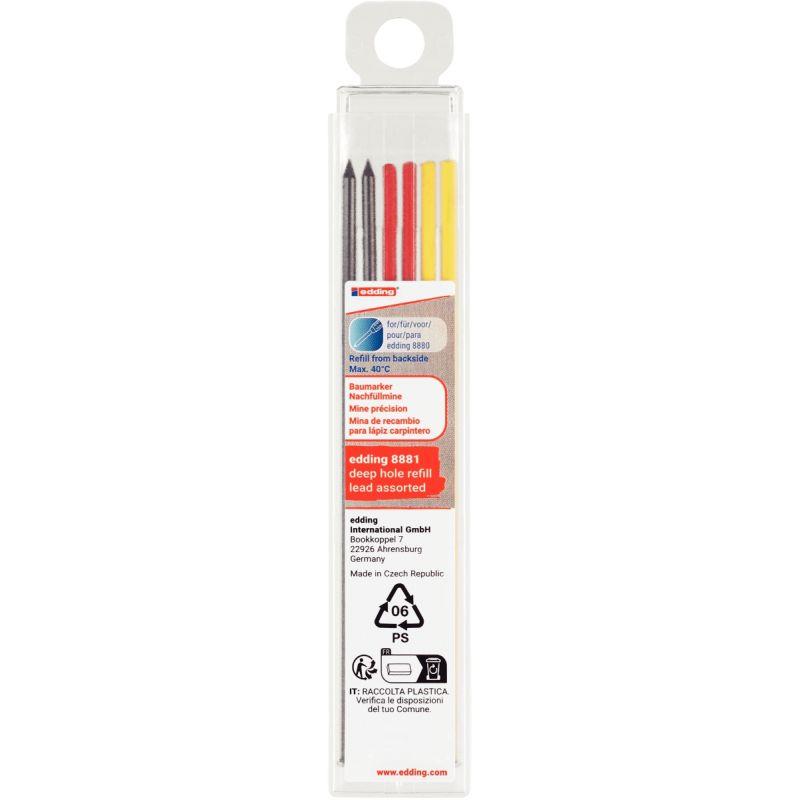 Ref. 56345, Mines de recharge pour Porte-mines E-8881 assorties, marque EDDING