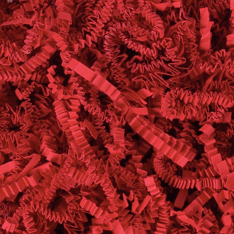 Ref. 56399, Frisure plissée kraft rouge 2.5 kg, marque LA COURONNE