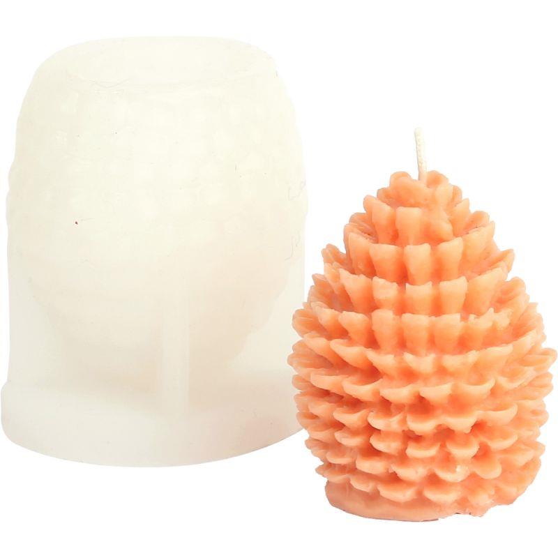 Image de  Moule en silicone pour bougie pomme de pin 
