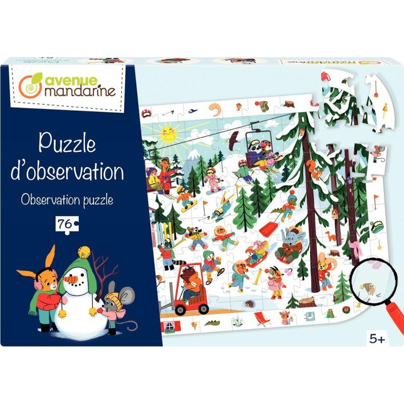 Image de  Puzzle d''observation 76 pièces, la montagne 