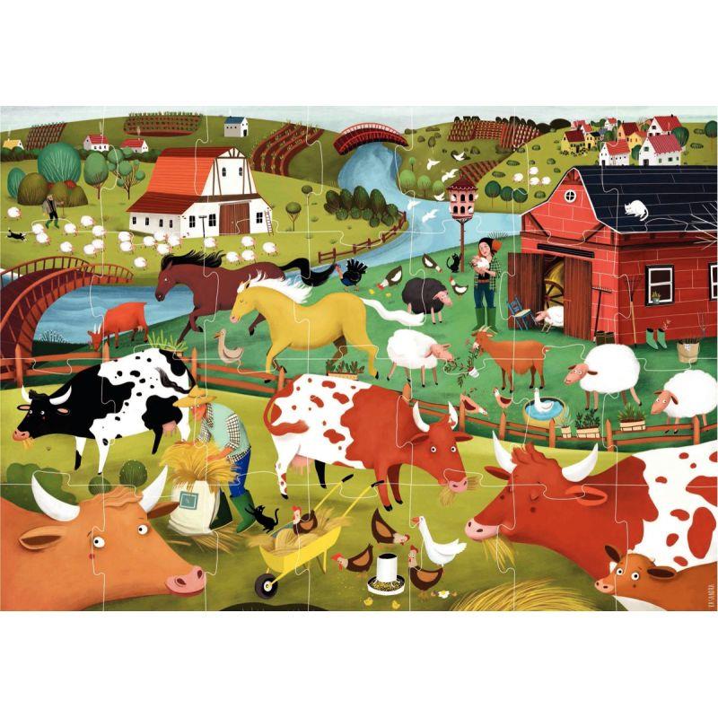 Ref. 56534, Puzzle MAX 28 pièces, la ferme, marque EDUCA