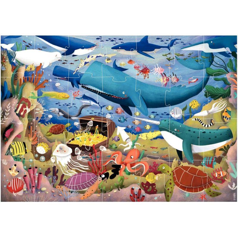 Ref. 56535, Puzzle MAX 28 pièces, sous la mer, marque EDUCA