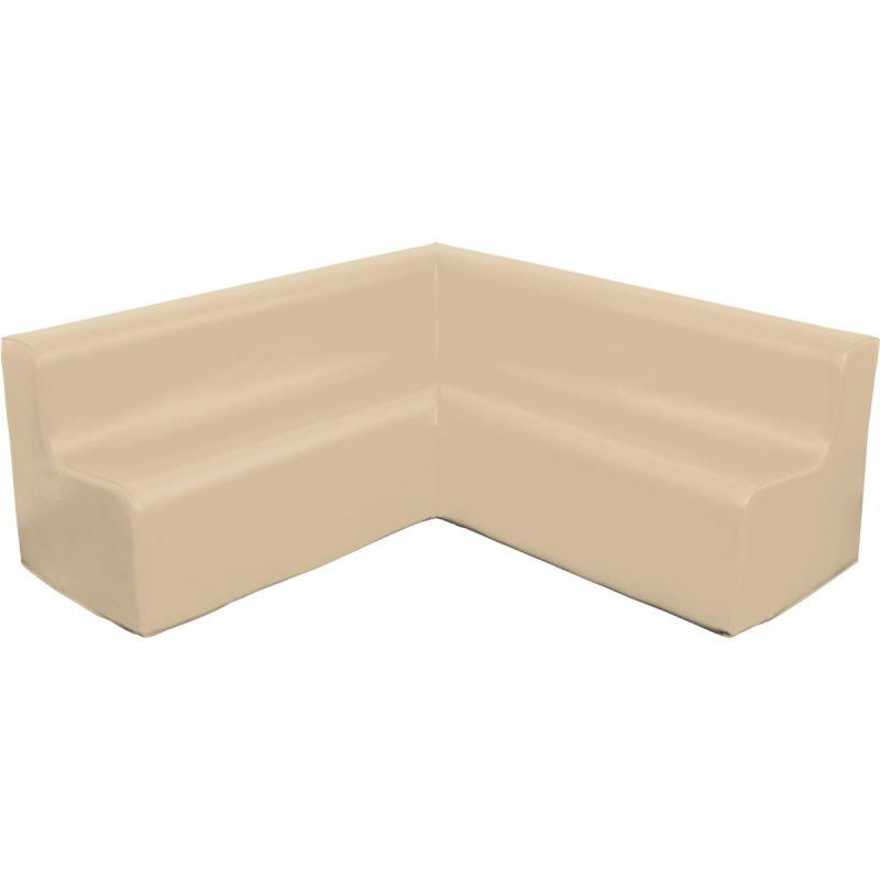 Image de  Canapé 5/6 places en PVC beige 