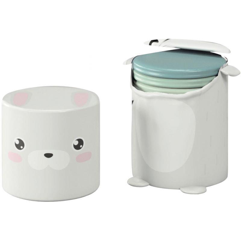 Image de  Pouf avec galettes lapin 