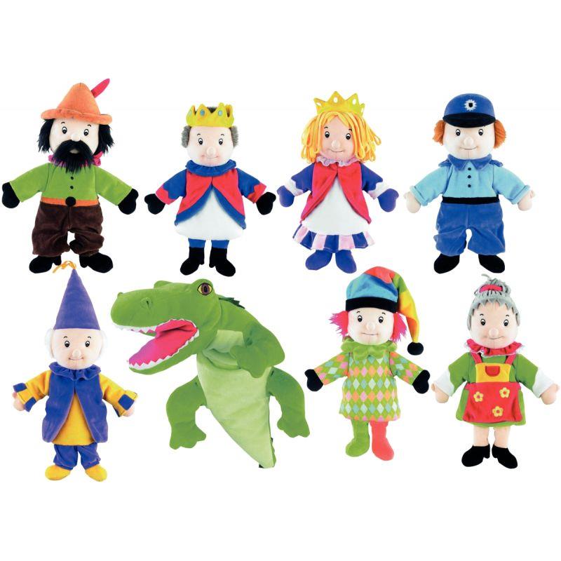 Image de  Lot de 8 marionnettes à main 