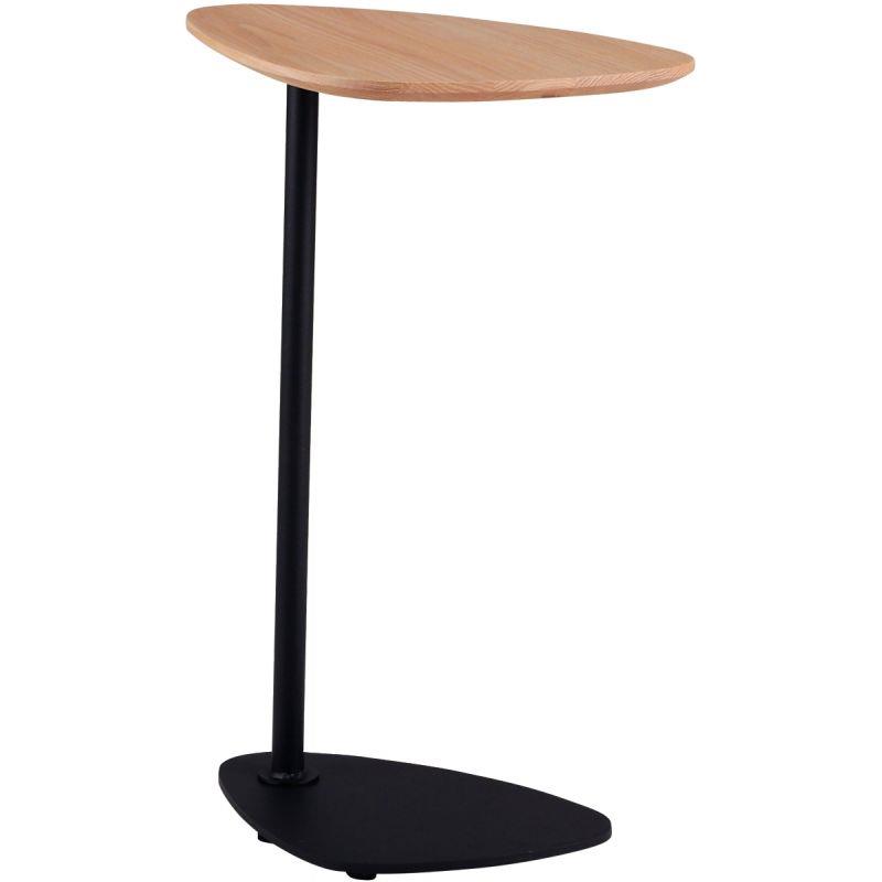 Ref. 56731, Table basse Spot plateau chêne/piètement noir, marque N.C