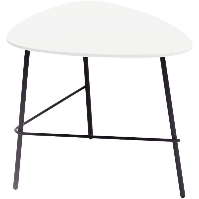 Ref. 56732, Table basse Galet blanc, marque N.C